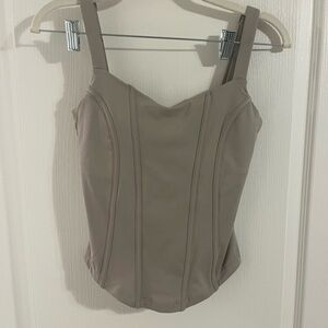 Popflex taupe corset top
